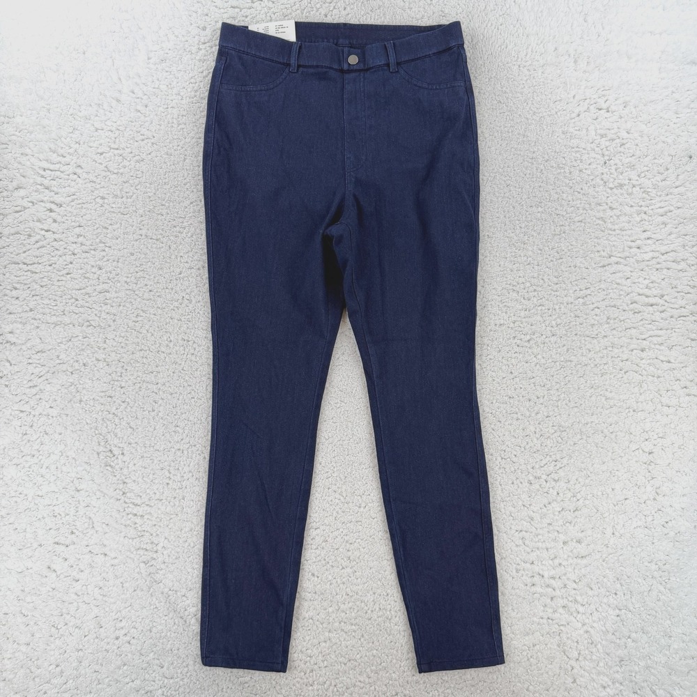 Uniqlo Heattech Ultra Stretch Leggings Womens XL Blue Mid Rise Jegging 460544
